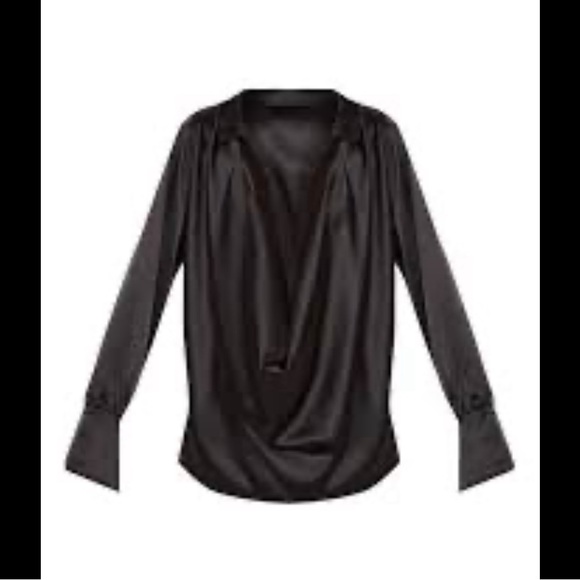 🛞 Extreme Cowl Neck Satin Shirt 🛞 - Picture 2 of 4